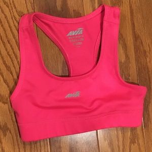 Pink sports bra